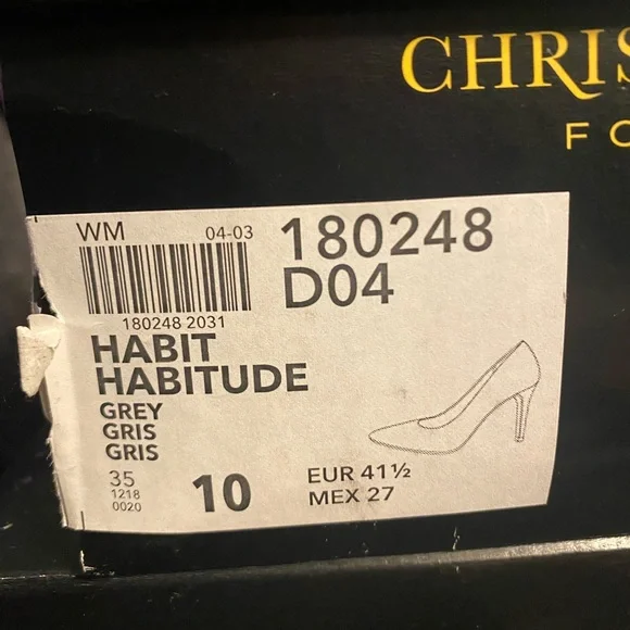 Christian Siriao Pumps- Light Grey Sued - Picture 4 of 4